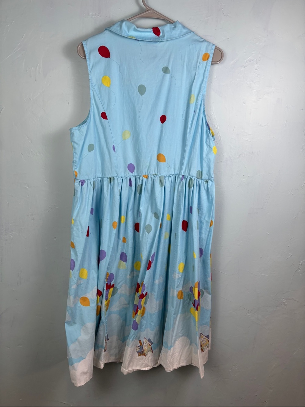 Her Universe Disney Pixar UP Light Blue Balloon-Print Midi Dress - Picture 2 of 8